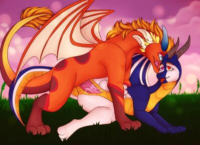 Mating Time
art by xRocko
Keywords: dragon;dragoness;male;female;feral;M/F;penis;missionary;vaginal_penetration;spooge;xRocko