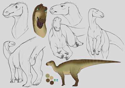 Mantellisaurus Reference
art by yaroul
Keywords: dinosaur;hadrosaur;mantellisaurus;female;feral;solo;vagina;reference;presenting;yaroul