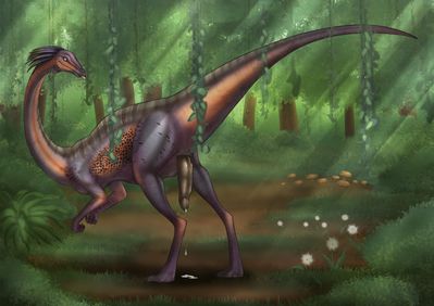 Gallimimus (ARK)
art by yaroul
Keywords: videogame;ark_survival_evolved;dinosaur;theropod;gallimimus;male;feral;solo;penis;spooge;yaroul