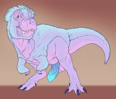 Pastel Blue TRex
art by yaroul
Keywords: dinosaur;theropod;tyrannosaurus_rex;trex;male;feral;solo;penis;yaroul