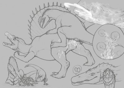 Spinosaurus and Monolophosaurus
art by yaroul
Keywords: dinosaur;theropod;spinosaurus;monolophosaurus;male;female;feral;M/F;penis;from_behind;cloacal_penetration;internal;ejaculation;spooge;yaroul