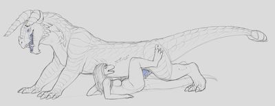 Dragon Sex
art by yaroul
Keywords: dragon;male;feral;dinosaur;theropod;raptor;female;anthro;breasts;M/F;penis;missionary;spooge;yaroul