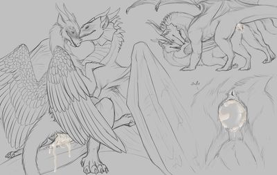 Breeding Whiro
art by yaroul
Keywords: dragon;dragoness;male;female;feral;M/F;penis;vagina;cowgirl;from_behind;vaginal_penetration;egg;oviposition;closeup;spooge;yaroul