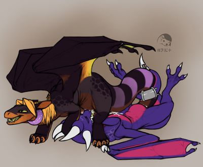 Fun With Cynder 7
art by yojek163
Keywords: videogame;spyro_the_dragon;dragon;dragoness;cynder;male;female;anthro;M/F;penis;oral;tailplay;masturbation;vaginal_penetration;spooge;yojek163