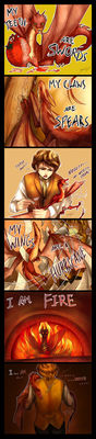 Baby Smaug
art by yukipri
Keywords: comic;lord_of_the_rings;lotr;dragon;wyvern;smaug;hobbit;man;male;feral;humor;non-adult;yukipri