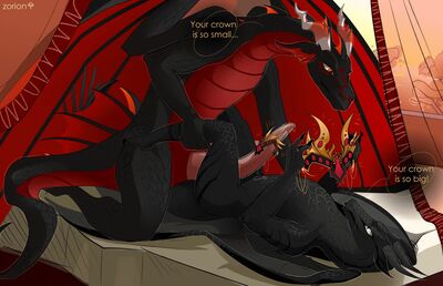Your Crown Is Small
art by z0ri0n
Keywords: dragon;male;feral;M/M;penis;missionary;anal;spooge;z0ri0n