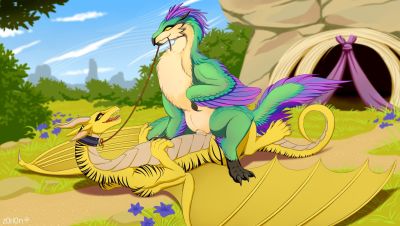 Wyvern and Seikret
art by z0ri0n
Keywords: videogame;monster_hunter;dragon;wyvern;dinosaur;theropod;raptor;seikret;male;female;feral;M/F;bondage;penis;cowgirl;vaginal_penetration;spooge;z0ri0n