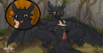 Toothless
art by zackary911
Keywords: how_to_train_your_dragon;httyd;night_fury;toothless;dragon;male;feral;solo;penis;spooge;zackary911