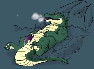 Zaurak Funtime
art by zaurak
Keywords: crocodilian;crocodile;male;feral;solo;penis;masturbation;spooge;zaurak