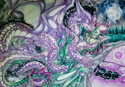 Night of Love
art by zayr0lline
Keywords: dragon;dragoness;male;female;feral;M/F;penis;missionary;vaginal_penetration;internal;ejaculation;spooge;zayr0lline