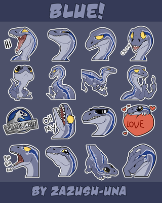 Blue Moods
art by zazush-una
Keywords: jurassic_world;dinosaur;theropod;raptor;deinonychus;blue;female;feral;solo;humor;zazush-una