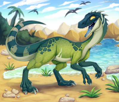 Herrerasaurus
art by zazush-una
Keywords: dinosaur;theropod;herrerasaurus;feral;solo;non-adult;zazush-una