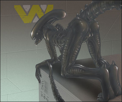 Alien
art by zen
Keywords: alien;xenomorph;male;anthro;solo;zen