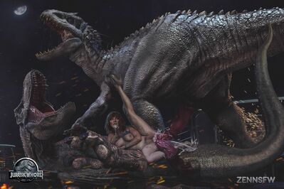 Jurassic Domination (alt)
art by zennsfw
Keywords: beast;jurassic_world;dinosaur;theropod;tyrannosaurus_rex;trex;indominus_rex;male;feral;human;woman;female;M/F;double_penetration;threeway;penis;missionary;cowgirl;ejaculation;spooge;cgi;zennsfw