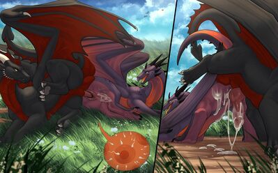 Locked In, Pulled Out
art by zenrii
Keywords: dragon;dragoness;male;female;feral;M/F;penis;vagina;from_behind;vaginal_penetration;tied;closeup;spooge;zenrii