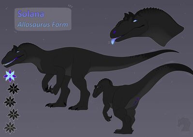 Solana Allosaur
art by zenrii
Keywords: dinosaur;theropod;allosaurus;female;feral;solo;vagina;presenting;reference;zenrii 