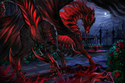 Blood Mistress
art by zenvist
Keywords: dragoness;female;feral;solo;vagina;presenting;zenvist