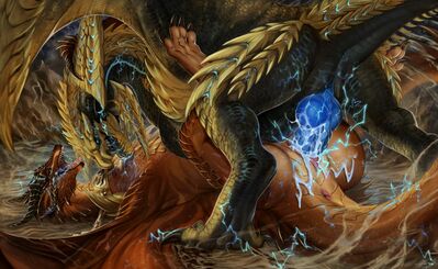Rey_Dau Breeding
art by zenvist
Keywords: videogame;monster_hunter;rey_dau;dragon;dragoness;wyvern;male;female;feral;M/F;penis;missionary;vaginal_penetration;spooge;zenvist