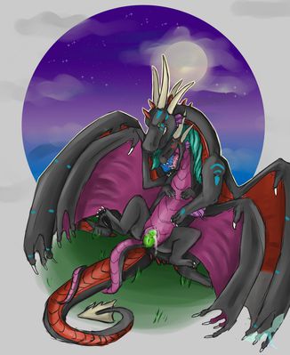 Dragon Sex
art by zephyrus139
Keywords: dragon;dragoness;male;female;feral;M/F;penis;reverse_cowgirl;vaginal_penetration;spooge;zephyrus139