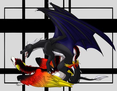 Dragons Mating
art by zeta-la-angie
Keywords: dragon;dragoness;male;female;feral;M/F;from_behind;zeta-la-angie