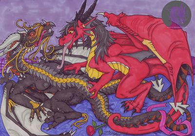 The Desire of Dragonesses
art by zhakrisstol
Keywords: dragoness;female;anthro;breasts;lesbian;vagina;fingering;masturbation;vaginal_penetration;spooge;zhakrisstol
