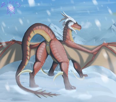 A Warming Invitation
art by zikeny
Keywords: dragoness;female;feral;solo;cloaca;presenting;spooge;zikeny