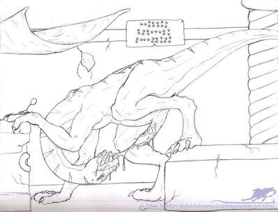Zippo's Meal
art by athus
Keywords: dinotopia;dinosaur;theropod;troodon;zippo;male;feral;anthro;solo;penis;spooge;oral;autofellatio;athus