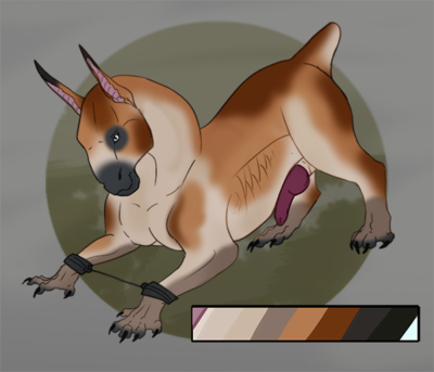 Adoptable Drake
art by zmora-potwora
Keywords: dragon;furry;canine;dog;hybrid;male;feral;solo;bondage;penis;presenting;zmora-potwora