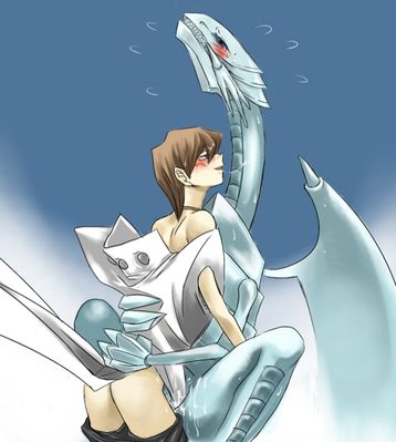 Mounting A Blue Eyes White Dragon
art by zuino
Keywords: beast;anime;yu-gi-oh;dragon;blue_eyes_white_dragon;male;feral;human;man;male;M/M;penis;missionary;spooge;zuino