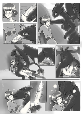 Toothless Comic 1
art by zunu-raptor
Keywords: comic;how_to_train_your_dragon;night_fury;dragoness;human;man;hiccup;male;female;anthro;breasts;M/F;penis;cowgirl;oral;internal;spooge;zunu-raptor