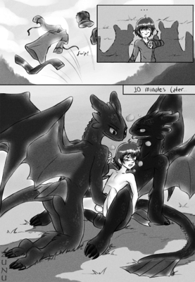 Toothless Comic 4
art by zunu-raptor
Keywords: comic;how_to_train_your_dragon;night_fury;toothless;dragon;dragoness;human;man;hiccup;male;female;anthro;breasts;M/M;M/F;penis;masturbation;zunu-raptor