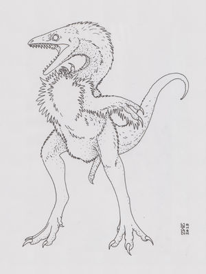 Compsognathus
art by zw3
Keywords: dinosaur;theropod;compsognathus;male;feral;solo;penis;zw3