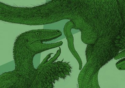 Philosoraptor
art by zw3
Keywords: dinosaur;theropod;raptor;velociraptor;philosoraptor;male;feral;solo;penis;closeup;meme;humor;zw3