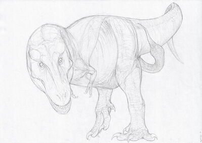 Tyrannosaur
art by zw3
Keywords: dinosaur;theropod;tyrannosaurus_rex;trex;feral;male;solo;penis;zw3