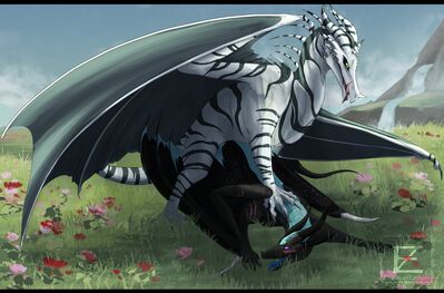 Edron and Vaela Mating
art by zweikopfeinhorn
Keywords: dragon;dragoness;male;female;feral;M/F;from_behind;suggestive;zweikopfeinhorn