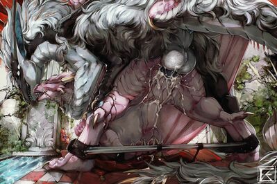 My Emperor in Onyx - knotted (Wings_of_Fire)
art by zweikopfeinhorn
Keywords: wings_of_fire;sandwing;dragon;dragoness;male;female;feral;M/F;bondage;penis;from_behind;vaginal_penetration;tied;spooge;zweikopfeinhorn