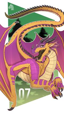 Kinkajou (Wings_of_Fire)
art by zyria
Keywords: wings_of_fire;rainwing;kinkajou;dragon;female;feral;solo;non-adult;zyria