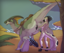 buibuiboota_ark_survival_evolved_parasaurolophus_raptor.png