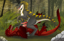 disturbed-mind_raptors_in_the_forest.png