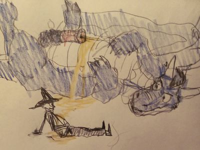 Man and Dragon
art by Ishiah
Keywords: beast;dragon;feral;human;man;male;M/M;penis;watersports;suggestive;Ishiah