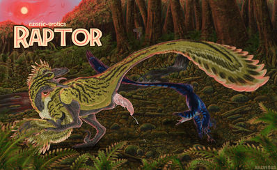 Raptor
art by killveous
Keywords: dinosaur;theropod;raptor;deinonychus;dragon;male;feral;solo;penis;spooge;killveous