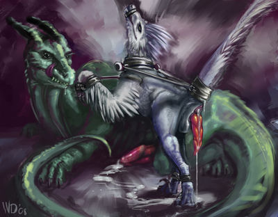Sakanz
art by winddragon
Keywords: dinosaur;theropod;raptor;deinonychus;dragon;male;feral;M/M;penis;bondage;spooge;winddragon