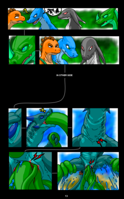 Xymedra Story P-12
art by xymedra
Keywords: comic;dragoness;dragon;male;tentacles;female;anthro;oral;vagina;xymedra;istar;veryth;xoxo;bip