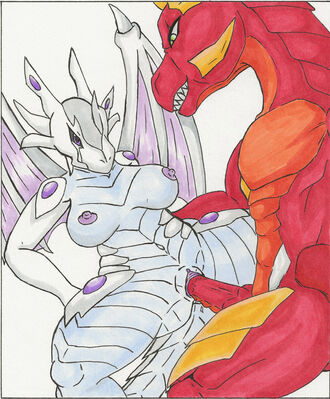 Wavern x Drago
art by aguywhodraws
Keywords: anime;bakugan;wavern;drago;dragon;dragoness;wyvern;male;female;anthro;breasts;M/F;penis;missionary;vaginal_penetration;spooge;aguywhodraws