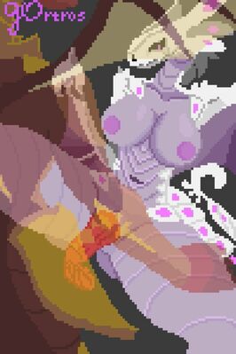 Drago and Wavern (pixelart)
art by GOrtros
Keywords: anime;bakugan;drago;wavern;dragon;dragoness;wyvern;male;female;anthro;breasts;M/F;penis;missionary;vaginal_penetration;internal;spooge;GOrtros