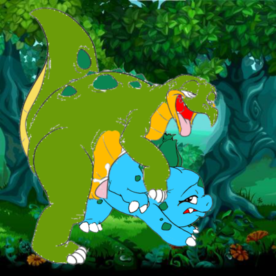 Spike and Bulbasaur Mating
art by supmario64
Keywords: cartoon;land_before_time;lbt;anime;pokemon;dinosaur;stegosaurus;spike;bulbasaur;male;anthro;M/M;from_behind;suggestive;supmario64