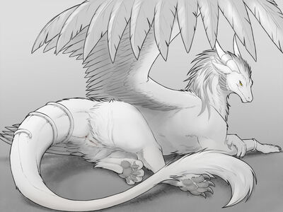 Caught Off Guard
Art by Nero_Eternity

Keywords: dragoness;female;feral;solo;vagina;presenting;nero_eternity