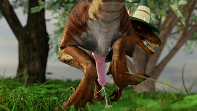 Another Butt
Man, I am such as jerk off raptor (guess I feel horny as well)
art by henrythealligatorsaurrex
Keywords: henryisraptor;dinosaur;theropod;raptor;novaraptor;solo;feral;penis;spooge;cgi