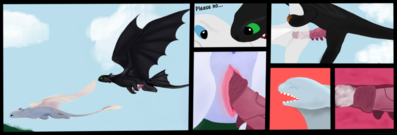 Continuing The Species 
art by dragoness05
Keywords: how_to_train_your_dragon;httyd;night_fury;toothless;nubless;dragon;dragoness;male;female;feral;M/F;penis;from_behind;vaginal_penetration;internal;orgasm;ejaculation;spooge;dragoness05