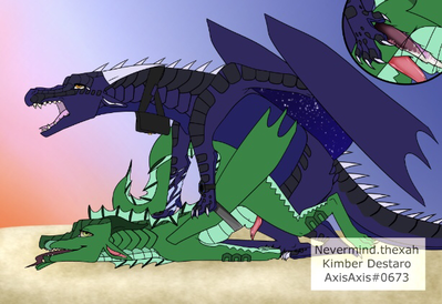 Allatos x Turtle (Wings_of_Fire)
art by AxisAxis
commission for a mate on discord
Keywords: wings_of_fire;nightwing;seawing;turtle;dragon;male;feral;M/M;penis;from_behind;anal;closeup;spooge;AxisAxis